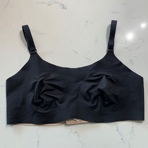 knix Evolution Bra Unlined Bra Adjustable Black Sz8